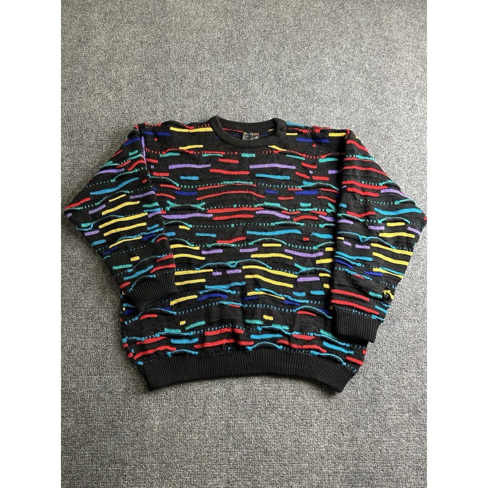 Mens Coogi Australia 3D Knit Pure Wool Sweater Made in Australia, Size XL